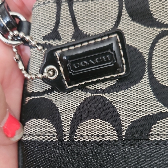 Coach Black and Grey Wristlet - Picture 2 of 11